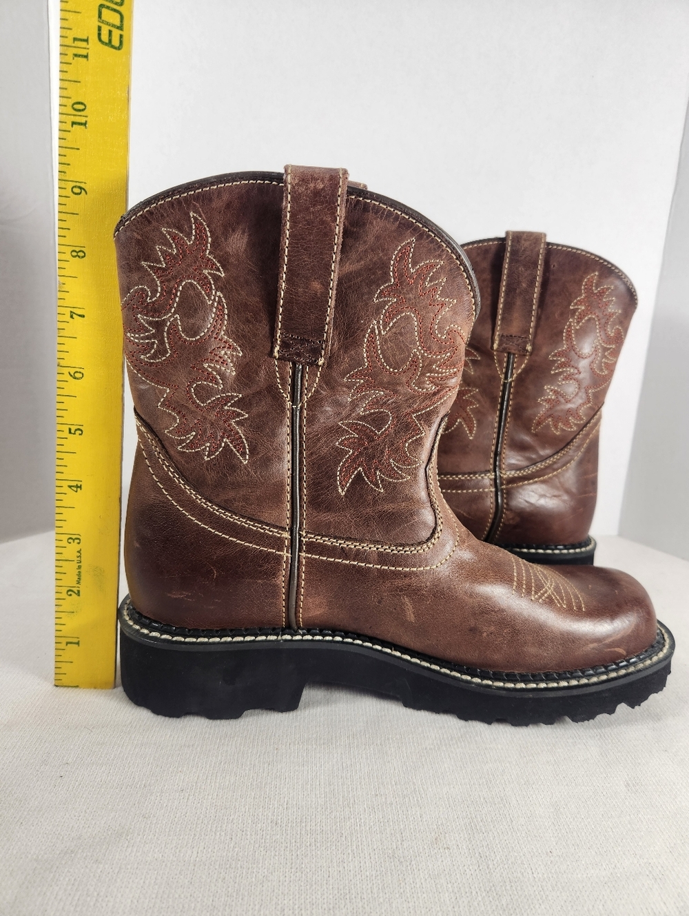 Ariat Fatbaby Heritage Dapper Western Boot Women's Size 8.5B Brown Leather NWOT - Picture 8 of 11